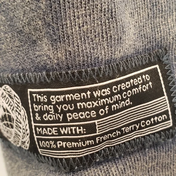 Alphalete Very Terry Hoodie Sweatshirt Medium Sun Bleached Distresssed - Picture 5 of 7